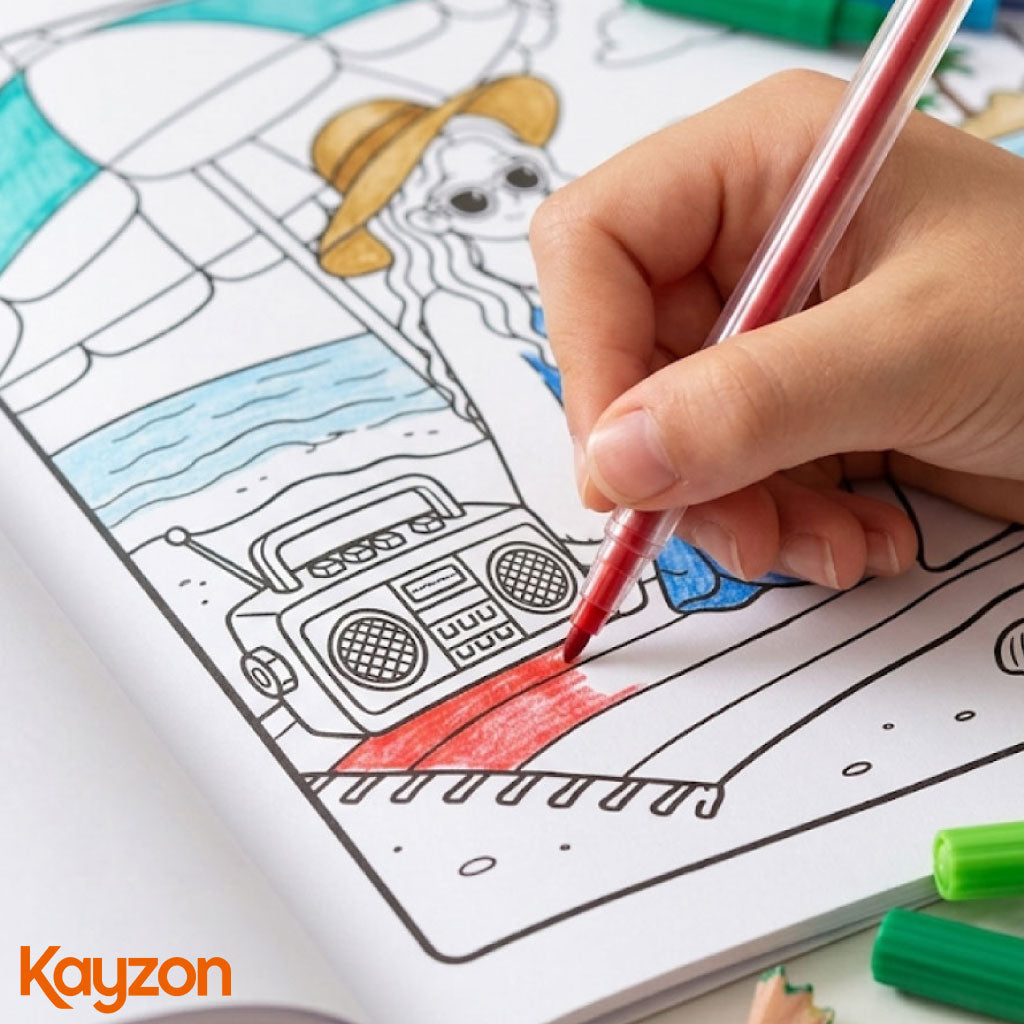 Livre de Coloriage "GIRL MOMENTS" – 50 Pages de Créativité
