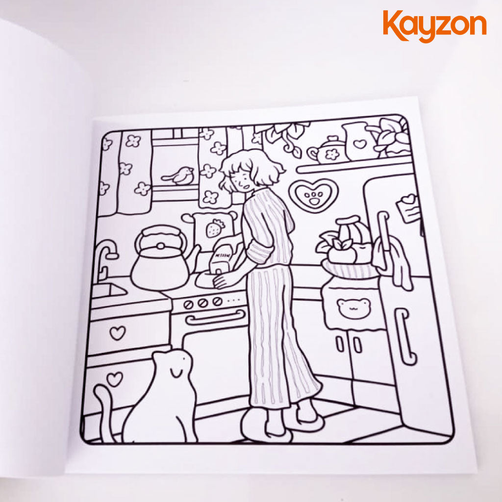 Livre de Coloriage "GIRL MOMENTS" – 50 Pages de Créativité