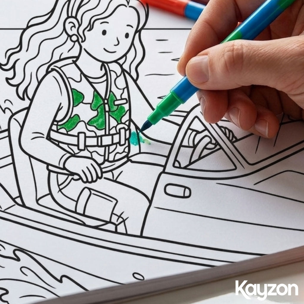 Livre de Coloriage "GIRL MOMENTS" – 50 Pages de Créativité